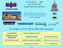 Tablet Screenshot of evva.hu